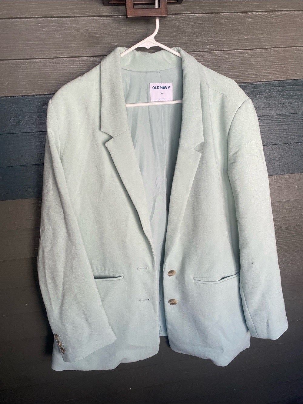 Old Navy Light Mint Single-Breasted Blazer